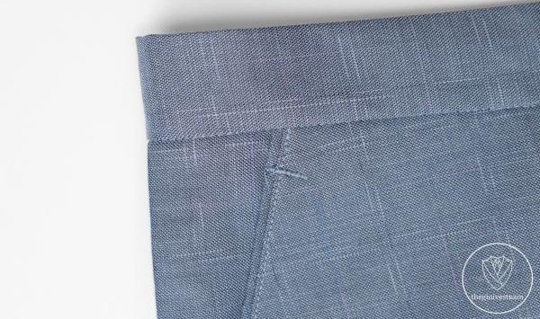 Bộ Suit Xám Xanh Kẻ Sọc Xước Modern Fit TGS371 - hình 7