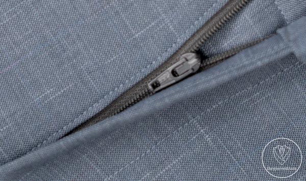 Bộ Suit Xám Xanh Kẻ Sọc Xước Modern Fit TGS371 - hình 5