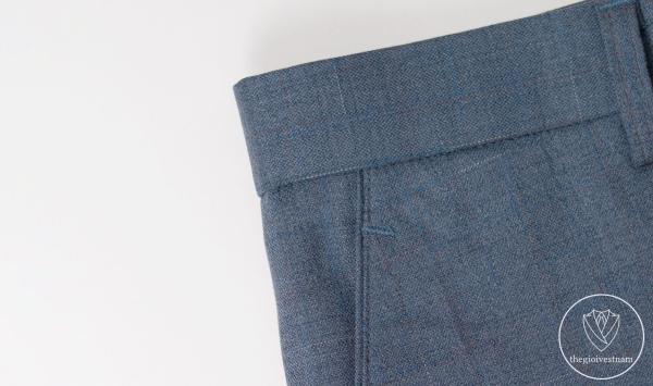 Bộ Suit Xám Ghi Nhạt Sọc Xước  Classic Fit TGS372 - hình 6