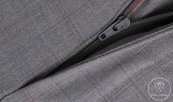 Bộ Suit Xám Ghi Đậm Sọc Xước Classic Fit TGS373 - hình 5