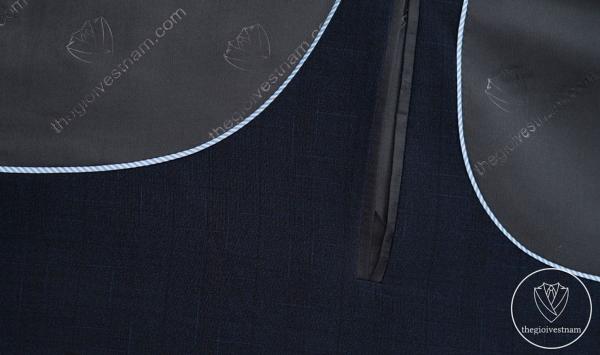 Bộ Suit Xanh Đen Họa Tiết Kẻ Xước Modern Fit TGS374 - hình 5
