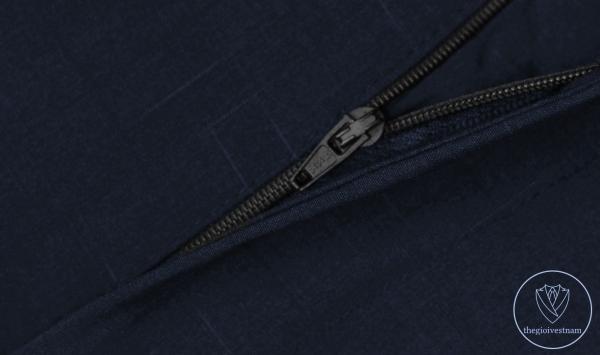 Bộ Suit Xanh Đen Họa Tiết Kẻ Xước Modern Fit TGS374 - hình 7