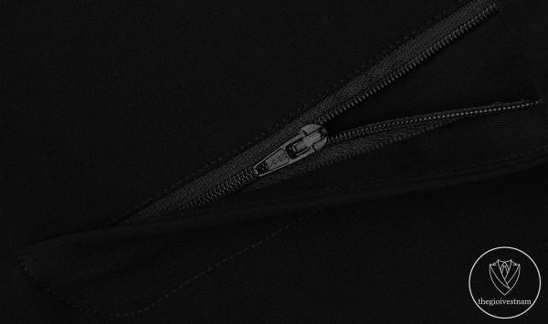 Bộ Suit Đen Trơn Phối Đột Chỉ Viền Modern Fit TGS375 - hình 7