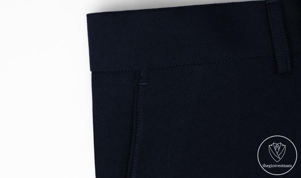 Bộ Suit Xanh Đen Phối Đột Chỉ Viền Modern Fit TGS377 - hình 7