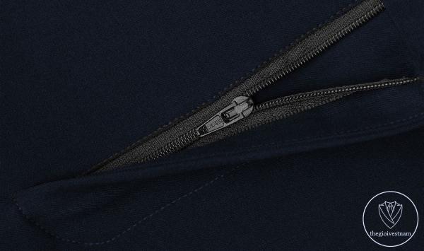 Bộ Suit Xanh Đen Phối Đột Chỉ Viền Modern Fit TGS377 - hình 6