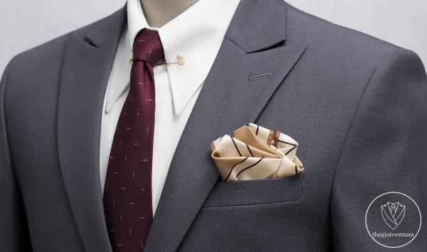 Bộ Suit Xám Chì Cao Cấp  Classic Fit TGS380 - hình 2