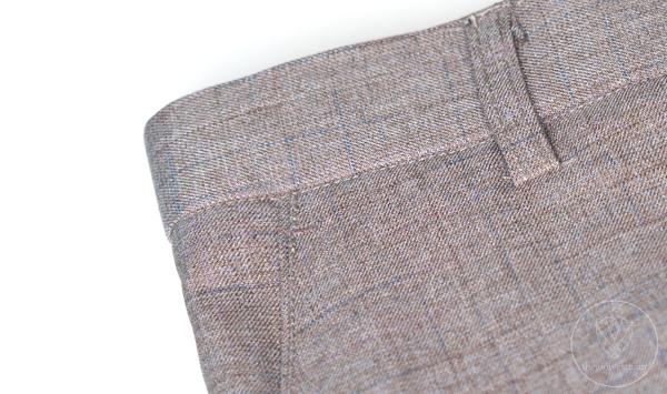 Bộ Suit Nâu Nhạt Hoạ Tiết Kẻ Classic Fit TGS382 - hình 7