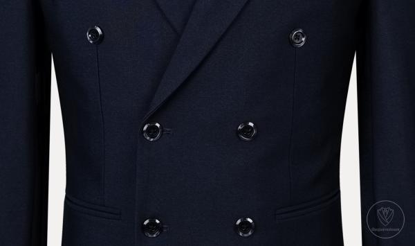 Bộ Suit Xanh Đen Cao Cấp 6 Nút Modern Fit TGS383 - hình 3