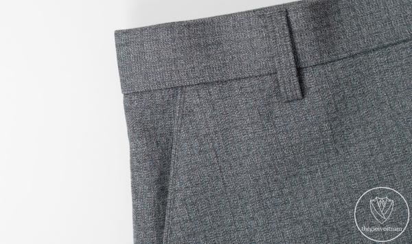 Bộ Suit Ghi Xanh Hoạ Tiết Kẻ Mờ Classic Fit TGS387 - hình 7