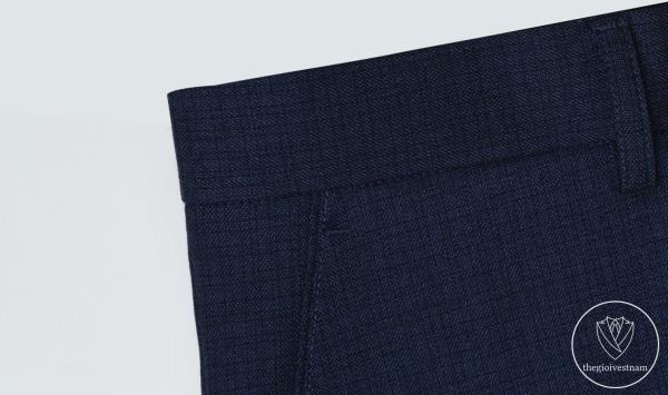 Bộ Suit Xanh Navy Đậm Hoạ Tiết Kẻ TGS390 - hình 7