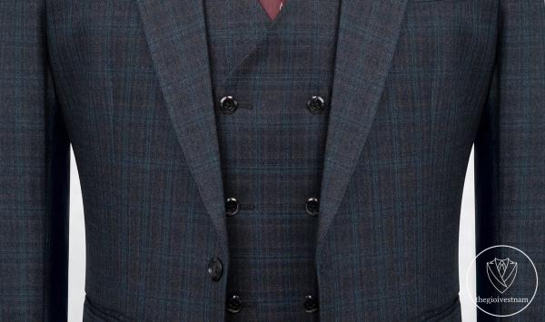 Bộ Suit Caro Đen Phối Màu Modern Fit TGS391 - hình 4