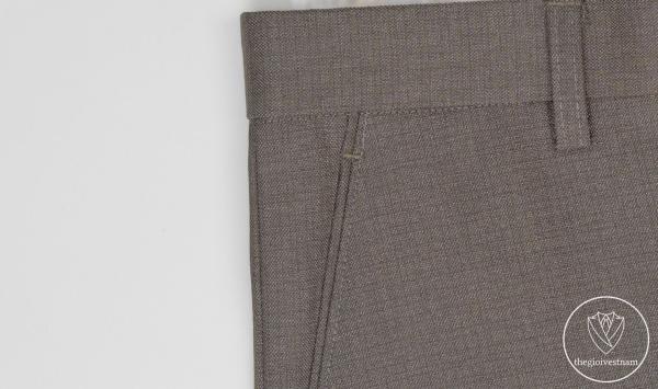 Bộ Suit Nâu Đất Kẻ Classic Fit TGS396 - hình 6