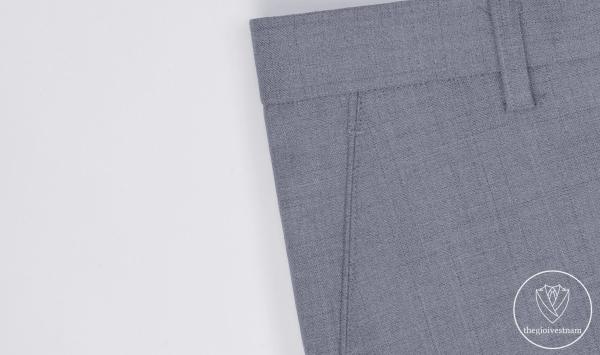 Bộ Suit Xám Denim Kẻ Sọc Ẩn Modern Fit TGS397 - hình 8