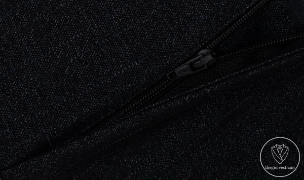 Bộ Suit Đen Kẻ Sọc Xước Trắng Classic Fit TGS398 - hình 6