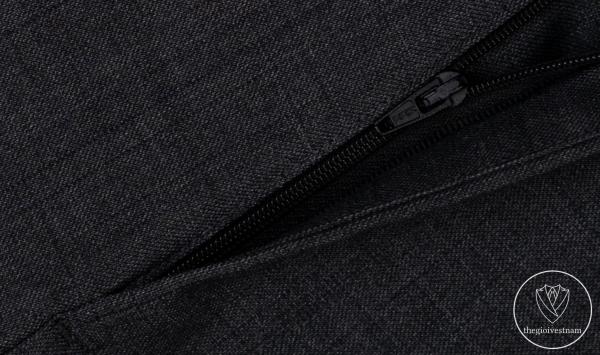 Bộ Suit Xám Chì Phối Sọc Ẩn 2 Nút Classic Fit TGS399 - hình 6
