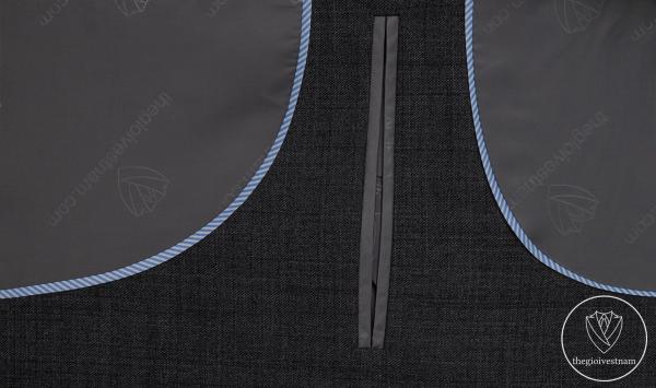 Bộ Suit Xám Chì Phối Sọc Ẩn 2 Nút Classic Fit TGS399 - hình 4