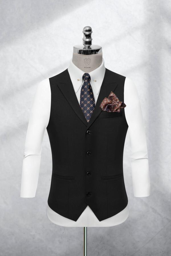 Bộ Suit Đen Cao Cấp Modern Fit TGS348 - hình 2