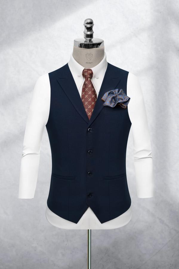 Bộ Suit Xanh Đen Cao Cấp Modern Fit TGS347 - hình 2