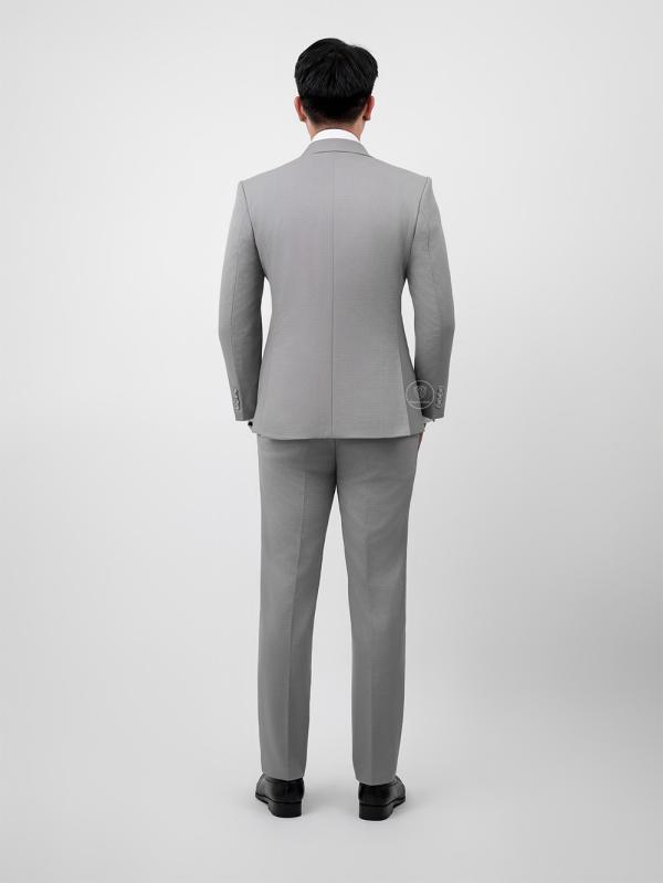 Bộ Suit Xám Trắng Caro Modern Fit TGS355 - hình 10