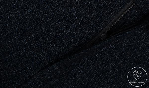 Bộ Suit Xanh Gân Vengoc Classic Fit TGS361 - hình 6