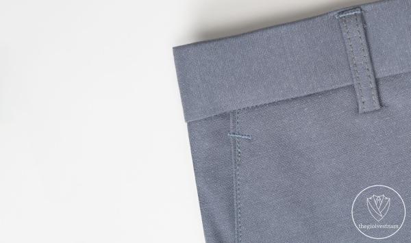 Bộ Suit Xám Trắng Phối Đột Chỉ Viền Modern Fit TGS376 - hình 8