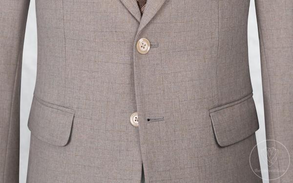 Bộ Suit Nâu Nhạt Hoạ Tiết Kẻ Classic Fit TGS382 - hình 3