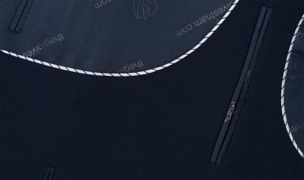 Áo Vest Xanh Đen Cao Cấp Form Slimfit TGS385 - hình 4