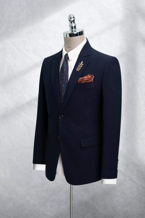 Áo Vest Xanh Đen Cao Cấp Form Slimfit TGS385 - hình 2