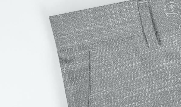 Bộ Suit Xám Rêu Nhạt Hoạ Tiết Kẻ Modern Fit TGS386 - hình 8
