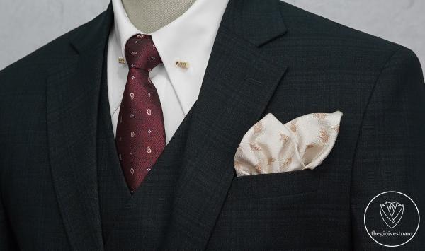 Bộ Suit Xanh Rêu Kẻ Caro Lớn Modern Fit TGS400 - hình 3