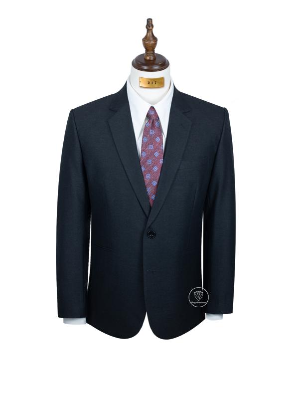 Bộ suit xám đen biên đỏ hai nút TGS217 - hình 1