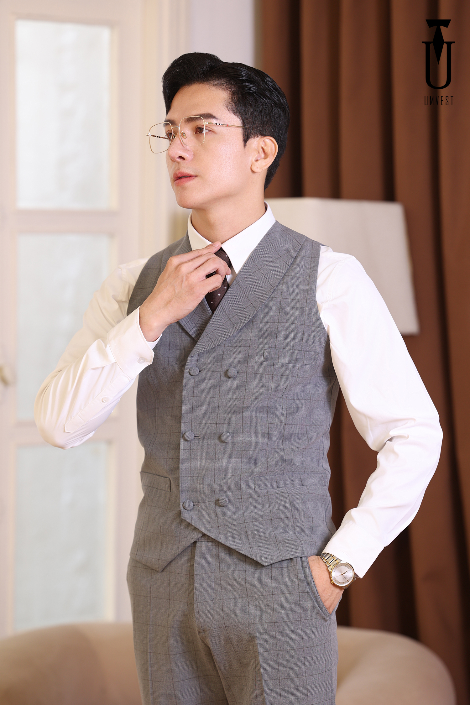 Bộ sưu tập áo gile da, len, denim và vest thời trang