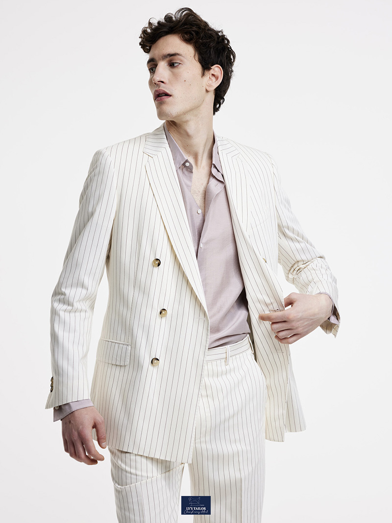 Vest nam Hàn Quốc 2 khuy kết hợp áo sơ mi trắng và quần âu