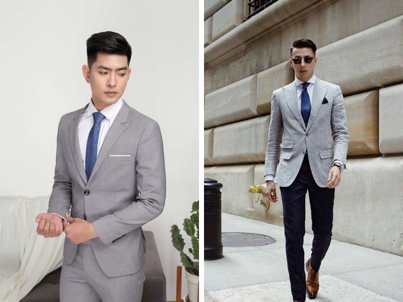 Cách phối áo vest nam trẻ trung với áo thun và jeans