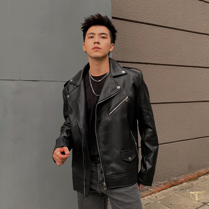 Lookbook áo vest da nam phong cách hiện đại Thu Đông 2025