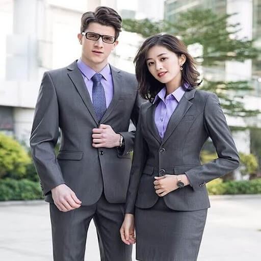 Nhân viên văn phòng diện áo vest đồng phục hiện đại, phong cách