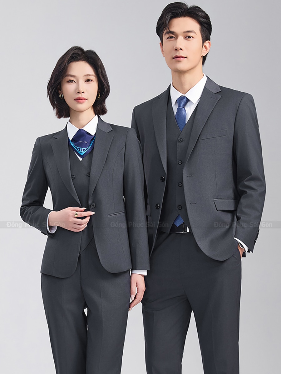 Chất liệu áo vest đồng phục cao cấp, mềm mại và đứng form