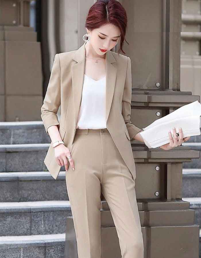 Vest công sở nữ màu pastel nhẹ nhàng, thanh lịch cho nhân viên văn phòng