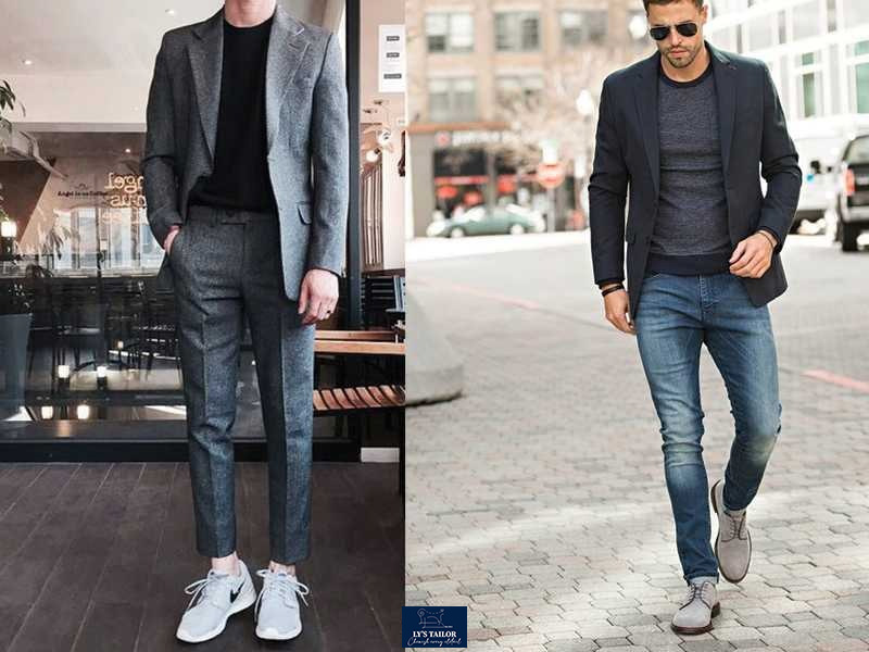 Lookbook vest nam trẻ trung phối áo thun trắng và quần jeans