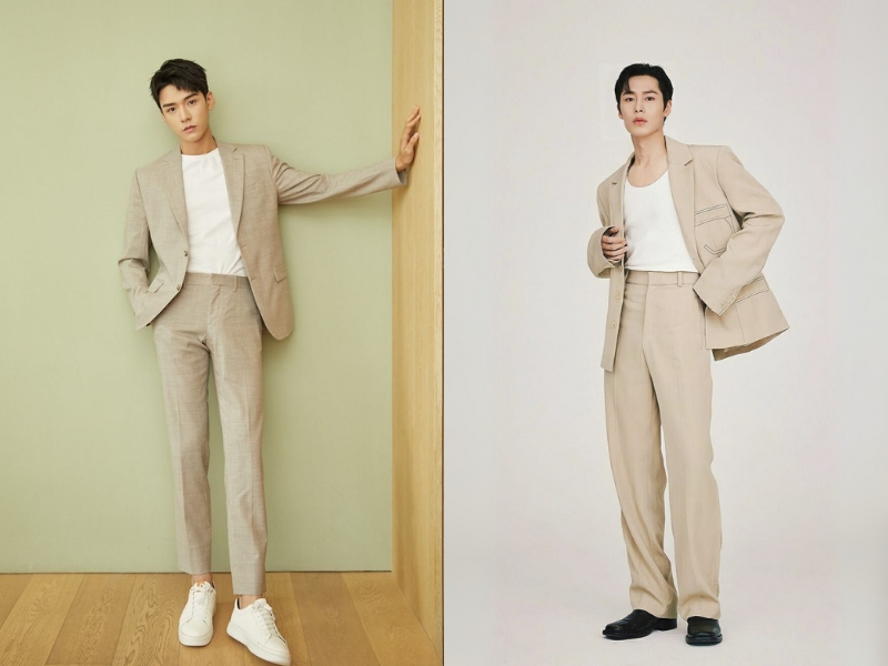 Vest Hàn Quốc trẻ trung phối áo cổ lọ trắng và sneaker