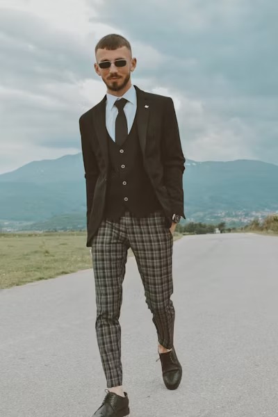 Áo vest nam cổ điển phong cách quý ông châu Âu