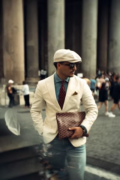 Phong cách streetwear trẻ trung với áo gile nam và sơ mi trắng